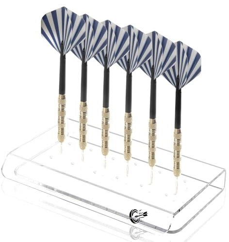 BEIMEIII 1 x Dart Holder, Dart Stand, Acrylic, Clear, 18 Darts, Steel or Soft, Display Stand
