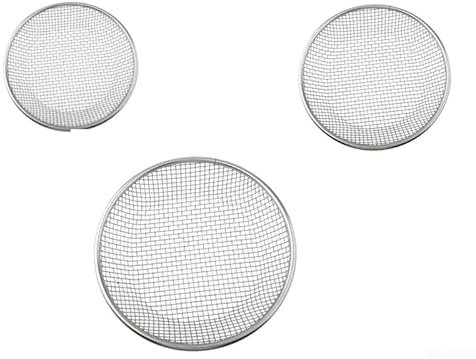 Zeroupshop Verzinktes Eisenkompostsieb, mit Handschuhen, Gartenbedarf, für Kompost, Sandsteine, Schmutzsiebwerkzeug (2 mm + 6 mm + 10 mm)