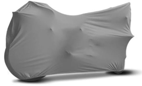 VOOIV Funda Moto Interior para FXDC Dyna Glide Custom 1992, Cubiertas de Tela elástica for Motocicleta de Interior Protector UV Cubierta a Prueba de Polvo,B Grey-Velvet