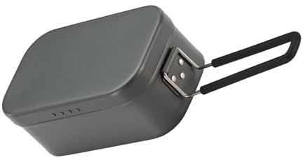 MOIDHSAG Fiambrera Bentos de aluminio con asa plegable, portátil, alivio de presión, duradera