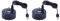 LOLPALONE 2 x Mist Maker, USB-Port mit 4 LED-Lichtern in Farbe, Mini Mister Fogger Machine, innen für Gartenteich, Wassernebler, Schwarz