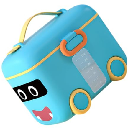 SUPVOX Portable Container with Scoop Travel Dispenser Box for Milk Powder Storage Sealed Baby Holder for on-the-Go Feeding 4.96 X 3.93 X 3.85 in
