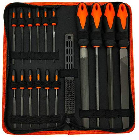 Juego de limas de metal, 17 piezas/juego de limas multiusos para limas de metal, trabajo y madera