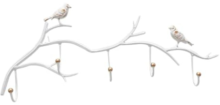 Crochets muraux en forme de branche - cintre peu encombrant, cintre mural | décoration multifonction en forme d'oiseaux sur une branche d'arbre, crochet mural décoratif, cintre D