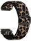 Maledan Uhrenarmband 18mm Kompatibel mit Garmin - Nylon Armband für Garmin Vivoactive 4S Armband Venu 3S Venu 2S - Sport Loop Band für Forerunner 265S Forerunner 255S Damen Herren, Leopard