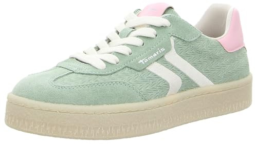 Tamaris Damen Leder Sneaker 1-23723-44 779 Low Top Frauen Schuh M2372344 Mint, Schuhgröße:42 EU
