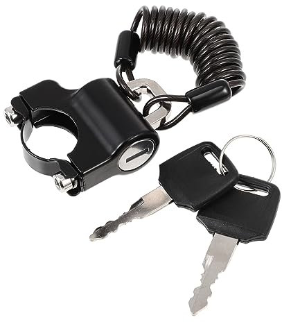 GANAZONO Antivol pour Casque De Moto Câble De Verrouillage Antivol pour Casque Détachées Moto Prévention De Perte Transport Simplifié