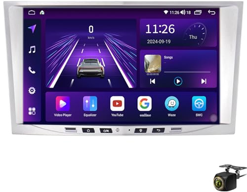 8 Android Autoradio Navigation für O-pel Astra H Corsa C/D Meriva Zafira B Vectra Vivaro Tigra TwinTop Touchscreen CarPlay Android Auto MirrorLink RDS FM Bluetooth Kamera(Color:8 CORE 8+128G)