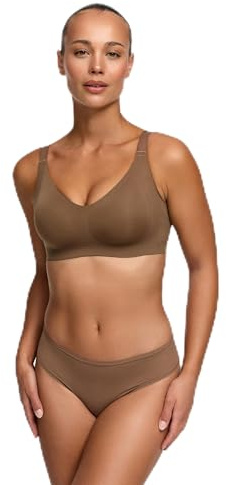 CFab Push-up BH Damen ohne Bügel, nahtlos gepolstert mit Lifting-Effekt | Nahtloser Push-up BH ohne Bügel mit gepolsterten Cups, verstellbaren Trägern und natürlichem Lifting-Effekt.