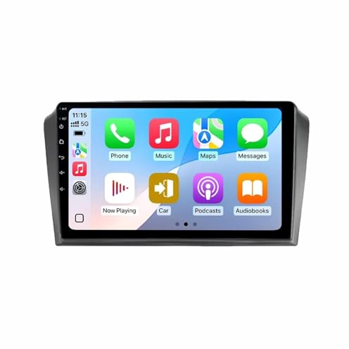 Autoradio per Mazda 3 I BK 2003-2009 9 Pollice Android 15 Car Radio Usb Fm Bt Wifi Per, 8 Core 4G+64G