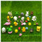EMiEN 31-teiliges Mini-Tier-Miniatur-Ornament-Set, kleine Tierfiguren, Feengarten-Zubehör, Tiere, für Feengarten, Puppenhaus, Blumentöpfe, Bonsai-Basteldekoration