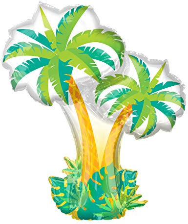 amscan Tropical Palm Trees SuperShape Foil Balloon