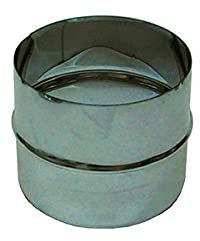 Canna fumaria inox giunto maschio-maschio D. 200 mm. Tubo acciaio inox 316