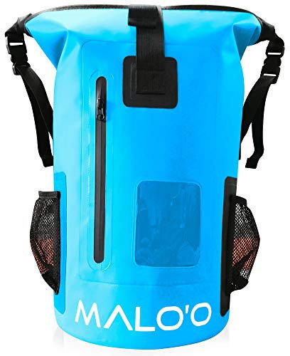 Malo'o 30 l wasserdichter Roll-Top-Rucksack – ideal für Strand, Rucksackreisen, Angeln und Kajakfahren – robustes Strand- und Bootszubehör