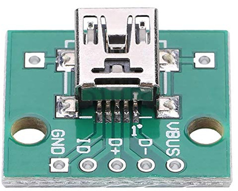 Akozon 10 Stücke Mini USB DIP Adapter Board 5 P für 2,54mm PCB Board DIY USB Netzteil/breadboard Design