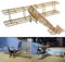 Avro 504k Slow Flyer model aircraft kit, scale 1:20, 505 mm wingspan, RC model aircraft kit, diy airplane to build yourself, laser-cut balsa wood components, 505 x 390 x 152 mm, 70 g RTF
