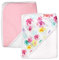HonestBaby 2er-Pack Kapuzenhandtücher aus Bio-Baumwolle, Rosenblüte, Einheitsgröße