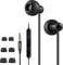 AGPTEK In-Ear Sleeping Earphones, Sleep Earbuds Ultra-Soft Silicone Noise Isolating Headphones with Mic and Volume Control for Insomnia, Side Sleeper, Snoring, Air Travel, Meditation
