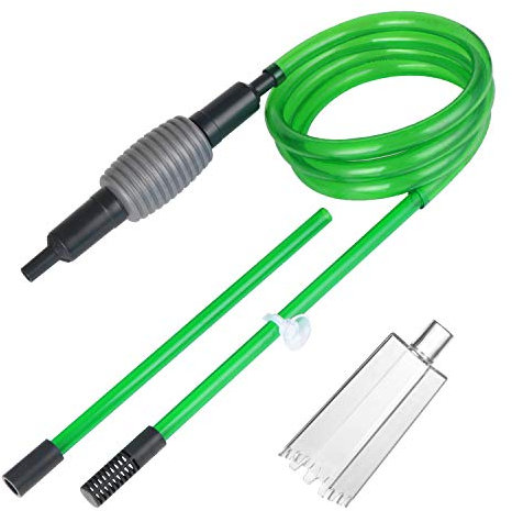 Coolty Nettoyeur de sable de gravier d'aquarium, siphon à vide pour changer l'eau et nettoyer le sable du filtre