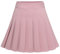 Dressystar Jupe Basique Femme Extensible Patineur Patineuse Pom-Pom Girl Mini Jupe Plissée Rose XS