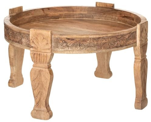 Atmosphera - Couchtisch Gypsy - Mangoholz D. 75 cm - Kastanienbraun