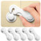 Inaya Child Proof Locks for Cabinet Doors, Pantry, Closet, Wardrobe, Cupboard, Drawers - 3M No Drilling Safety Cabinets and Baby Proofing Lock, White, 6 Count (Pack of 1)