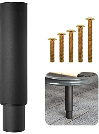 Pieds réglables pour lit, pieds de support en métal, pieds de support de meubles, cadre de lit rétractable, robuste, convient pour armoire, canapé, lit, ièces de rechange de17-33 cm (noir)
