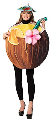 Rasta Imposta Adult Coconut Cocktail Drink Fancy Dress Costume Standard