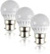 MiniSun | Pack of 3 4w LED BC B22 Golfball Energy Saving Long Life Light Bulbs [2700K Warm White] | Bulbs & Home Improvements Essential