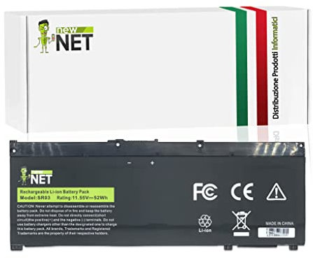 new net Batteries - Batteria Compatibile con HP Pavilion Gaming 15-CX0026NL 17-cd0037ur 17-cd1651ng 17-cd0003nm 17-cd0910nd 15-cx0065TX 17-cd1020tx 15-cx0092TX [ 11.55 V - 4500 mAh - 52 Wh ]
