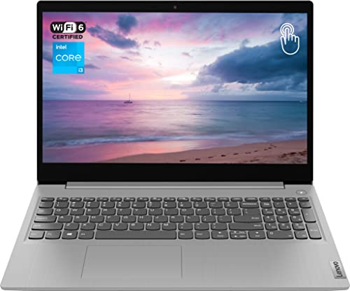 Lenovo Ideapad 3 Laptop, Touchscreen HD da 15,6, processore Intel Core i3-1115G4, 20 GB di RAM, SSD da 256 GB, HDMI, Webcam, Wi-Fi 6, Bluetooth, Windows 11 Home, grigio