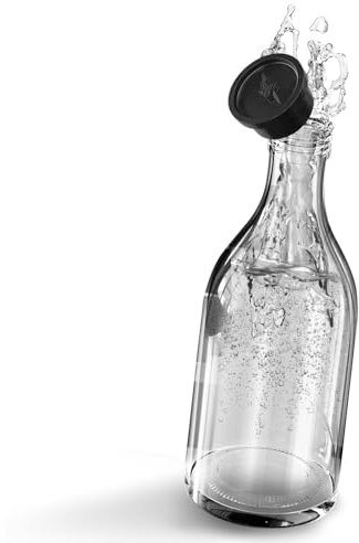 MATE OF STEEL®️ Premium Glasflasche für Sodastream Crystal 2.0-0.8 L Flasche- Ersatz Flaschen aus Glas Spülmaschinenfest für Soda Streaming Wassersprudler (1)
