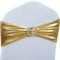 Babenest Spandex-Stuhlschärpen, Schleifen, 30 Stück, Premium-Stretch-Stuhlbezug, Band mit Schnalle, universal, elastische Stuhlbänder für Hochzeit, Party, Bankett, Dekoration (Metallic-Gold)