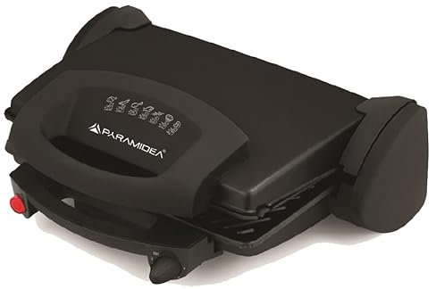 BB2109 Bistecchiera 3 in 1 Pyramidea - Termostato regolabile 2000 Watt Nera