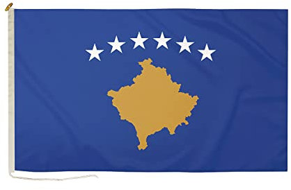 DuraFlag Kosovo - Bandiera piccola di cortesia 50 x 30 cm, 50 x 30 cm