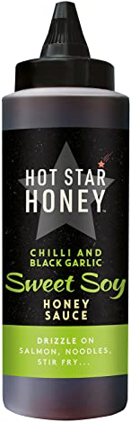 Hot Star Honey Sweet Soy Sauce - Sweet Soy Honey Sauce with Chilli & Black Garlic - Kecap Manis