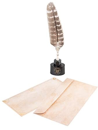 Grupo Erik - Set Stylo Bille Harry Potter, Lettres et Enveloppes | Set d'écriture Lettre Harry Potter, Papeterie Harry Potter Sous Licence Officielle