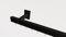 Innenlaufsystem Gardinenstange Square-LINE kantig, auf Maß - Schwarz - 140 cm 1-Lauf