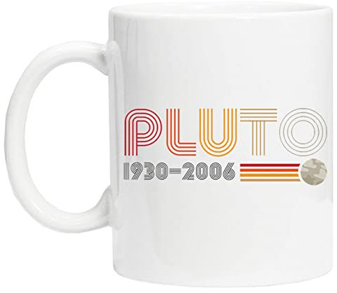 Pluto Wiederverwendbare Tasse aus weißem Glas für Tee und Kaffee Coffe Cup