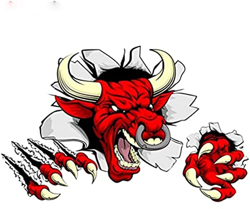 Wilder Stier Kuh Bull Auto Aufkleber Vinyl Heckscheibe Motorrad Autozubehör Pegatinas para Coche