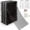 JMIATRY 16 Stück Dornengitter Gegen Katzen, 20 x 40 cm Katzenabwehrmatte, Katzenabwehr Spikes Katzenabwehr Matte für Garten und Außenbereich