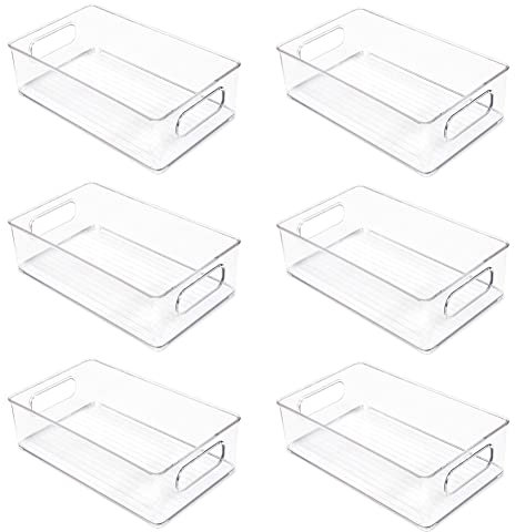 Dawafit Stackable Fridge Organiser Set of 6, Kitchen Organiser Drawer Kitchen Storage & Organiser Fridge Organiser