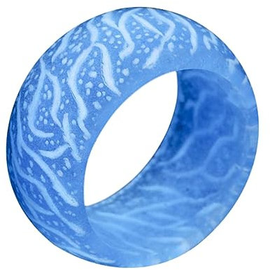 SAFIGLE für Frauen Nachtlichter Glänzendes Riss-Design Modischer Schmuck für Partys Täglicher Gebrauch Licht Größe 9