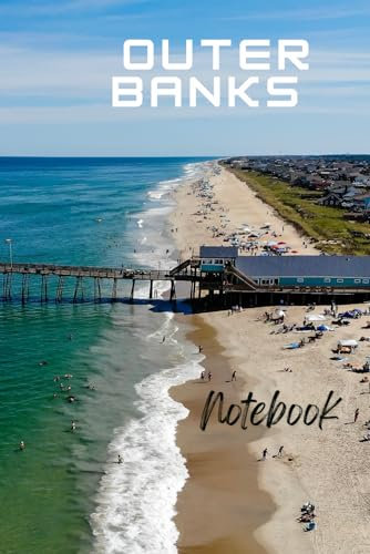Outer Banks Notebook: A Beautiful Outer Banks Beach Blank Lined Paperback Notebook Journal