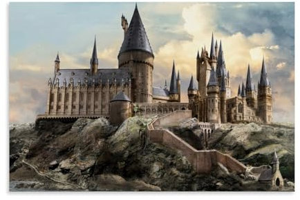 TSNKNP Hogwarts Poster Dekorative Malerei Leinwand Wandkunst Wohnzimmer Poster Schlafzimmer Malerei,Wandkunst Bilddruck Moderne Familienzimmer Dekor 12x18inch(30x45cm)