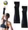 Rienan Volleyball Armschoner Arm Sleeves Volleyball Armschoner Volleyball Damen Armschoner Volleyball Volleyball Armschoner Damen mit Silikonstreifen Armlinge Volleyball Armschoner (Schwarz).