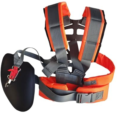 Trimmer Schultergurt Gepolstert | Schultergurt Für Freischneider Verstellbare Oxford-StoffGürtel Doppel Schultergurt Tragegurt Für Motorsense Rasentrimmer Gartenarbeit Zubehör