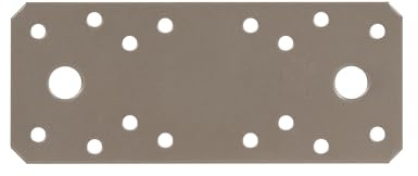Alberts 821593 DURAVIS® Flachverbinder | perlbeige duplexbeschichtet RAL 1035 | Größe 133 x 55 x 2,5 mm | 30er Set