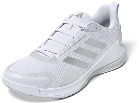 adidas Damen Novaflight 2 Indoor Sneaker, Weiß, Silber, Metallic-Weiß, 44 EU