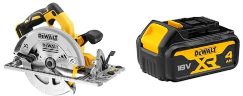 DCS572NT-XJ - Sierra Circular sin escobillas XR 18V cargador/batería + DEWALT Battery